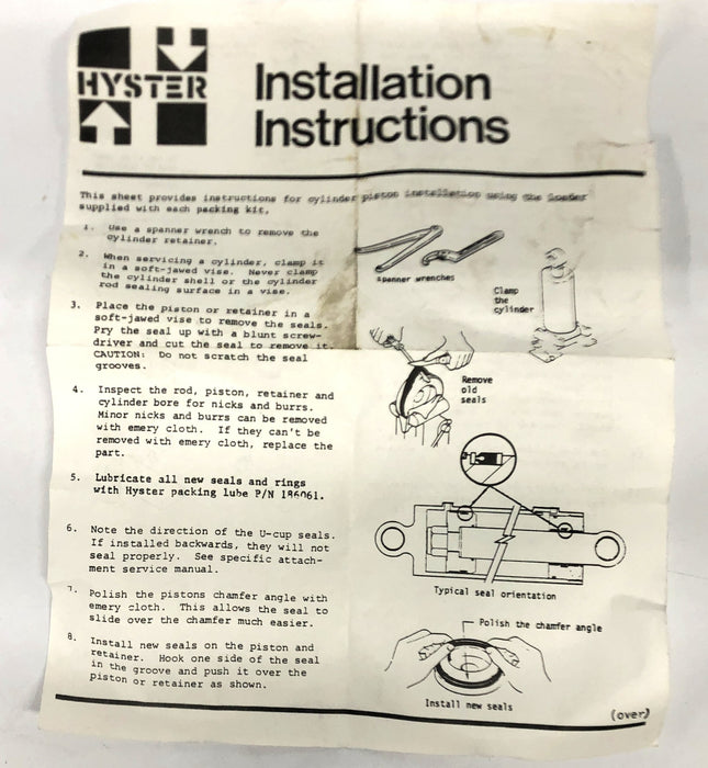 Hyster Seal Kit HY-339347 NOS