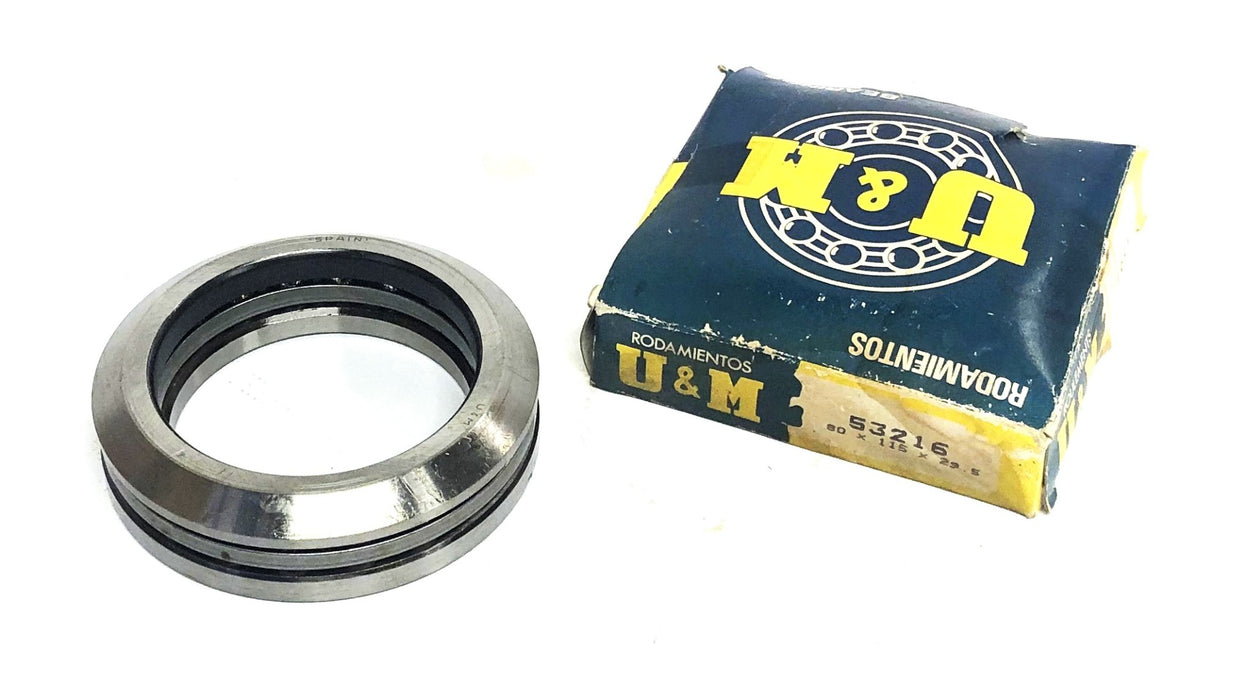 U&M Thrust Ball Bearing 53216 (53-51216-A) NOS