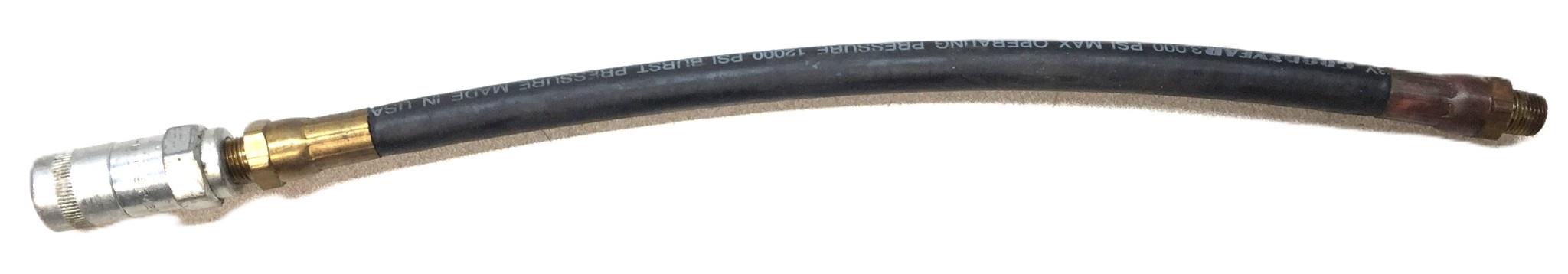 Alemite 12" Goodyear Grease Gun Hose with MS 24207-2 Fitting USED