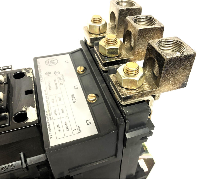Allen-Bradley Size 5 Series L 3 Phase 3 Pole 270AMP-600VAC Starter 509-F0D NOS