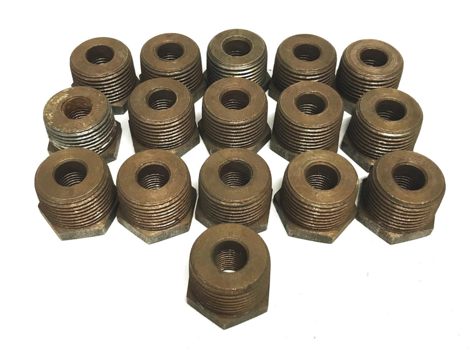 Unbranded 3/4 inch Male x 1/4 inch Female Reducing Hex Bushing [Lot of 16] NOS