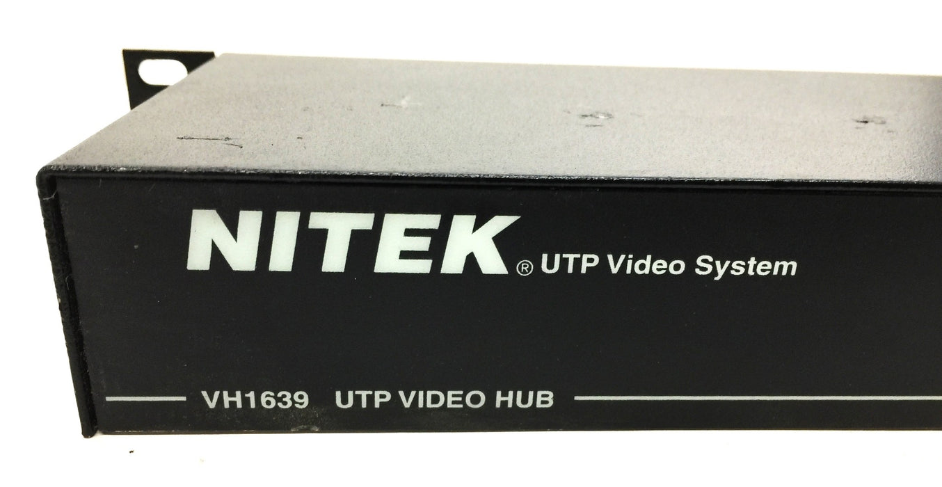 NITEK UTP Video System HUB 16-Port VH1639 (Untested) USED
