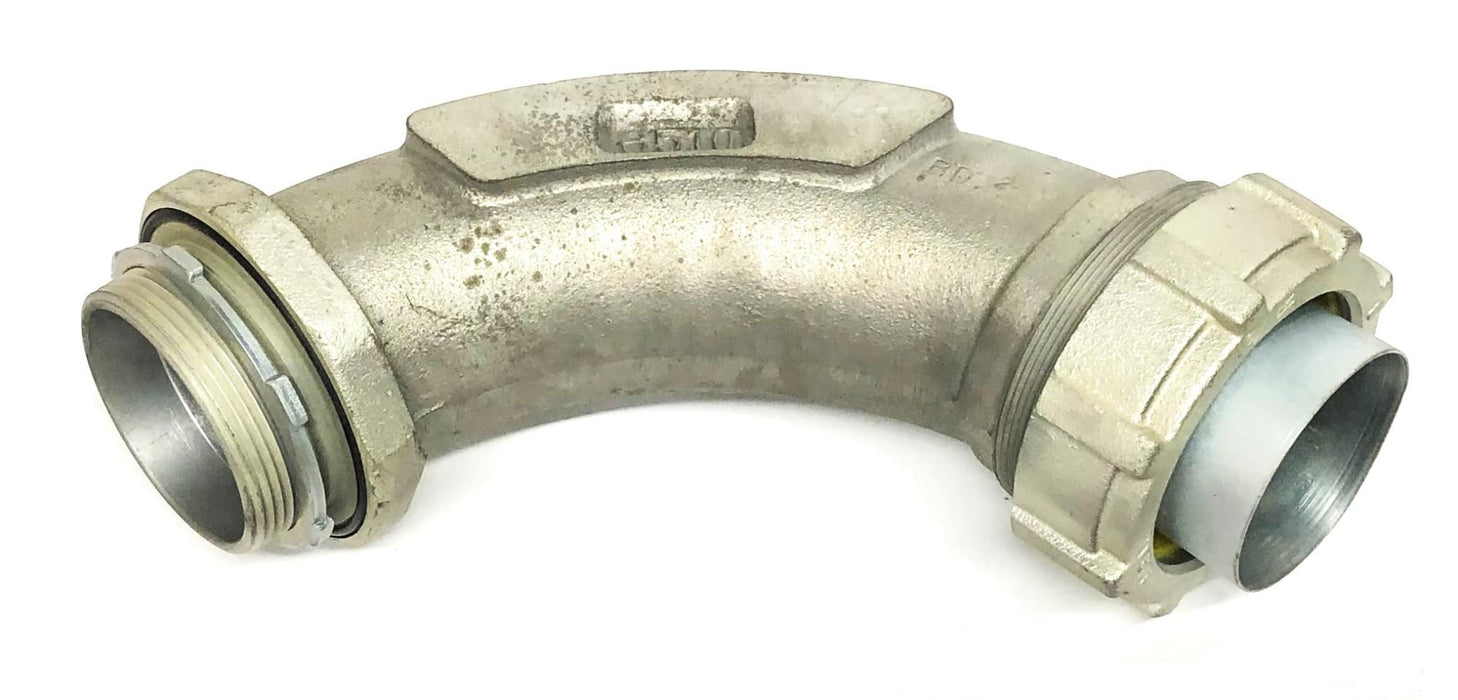Ideal Liquid-Tight 3IN 90 Degree Flexible Metallic Conduit Connector 75-328 NOS