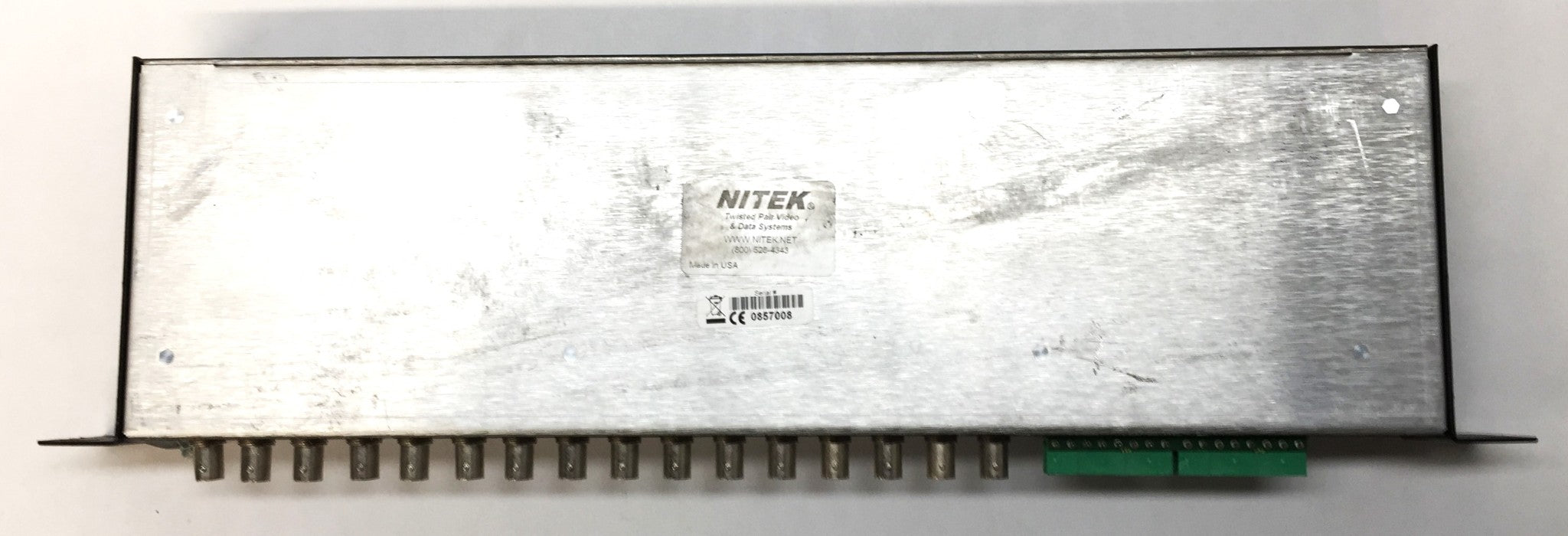 NITEK UTP Video System HUB 16-Port VH1639 (Untested) USED