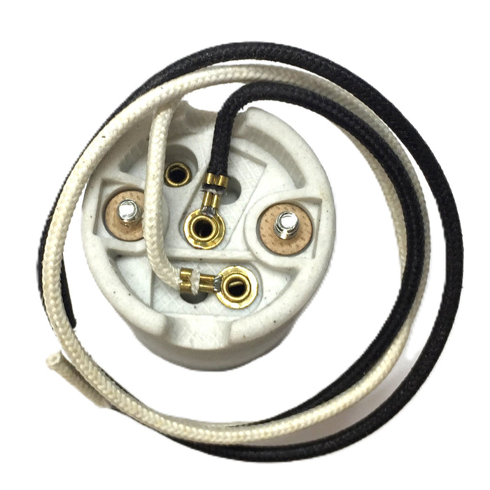Hubbell Medium Base 12" Leads 250V/660W Lampholder RL156 [Lot of 2] NOS