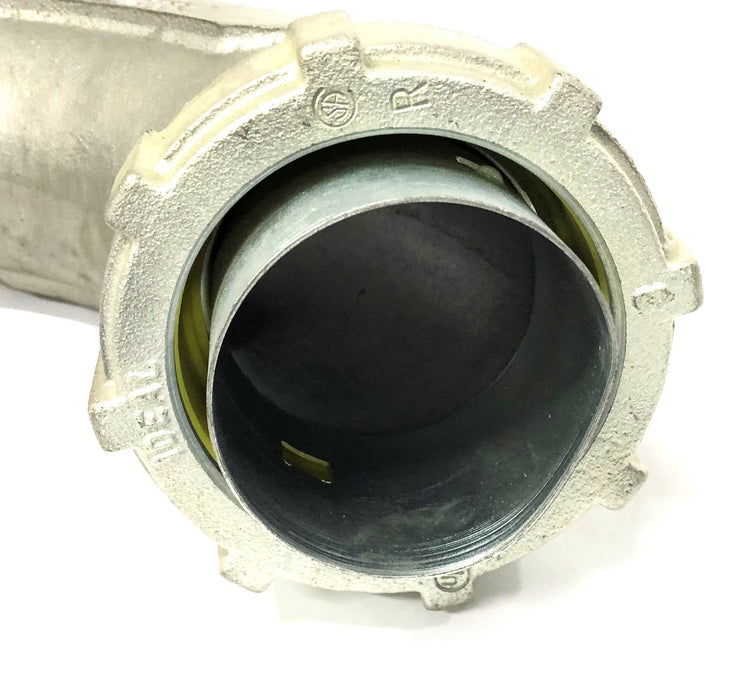 Ideal Liquid-Tight 3IN 90 Degree Flexible Metallic Conduit Connector 75-328 NOS