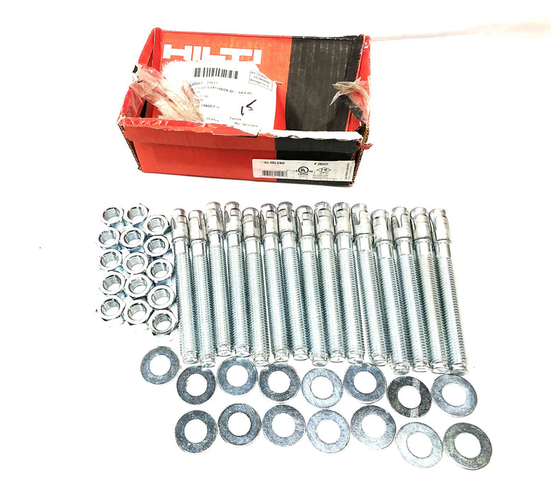 Hilti Box of 15 KB3 5/8x6 Inch Concrete Anchor KB3-5/8x6 (282531) NOS