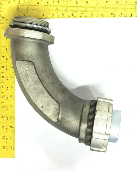 Ideal Liquid-Tight 3IN 90 Degree Flexible Metallic Conduit Connector 75-328 NOS