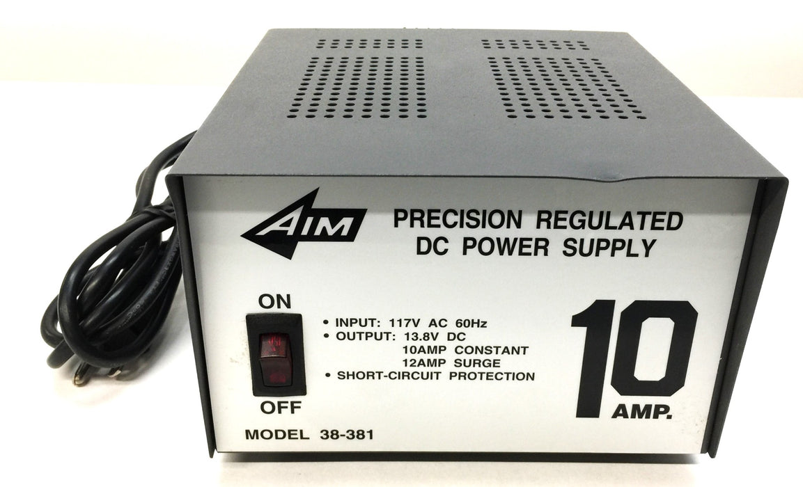 AIM 10 Amp Precision DC Power Supply 38-381 USED