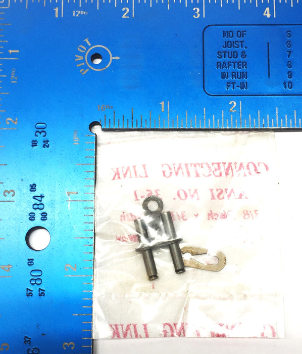 ANSI No. 35-1 3/8" Pitch x 3/16" Width Connecting Link [Lot of 7] NOS