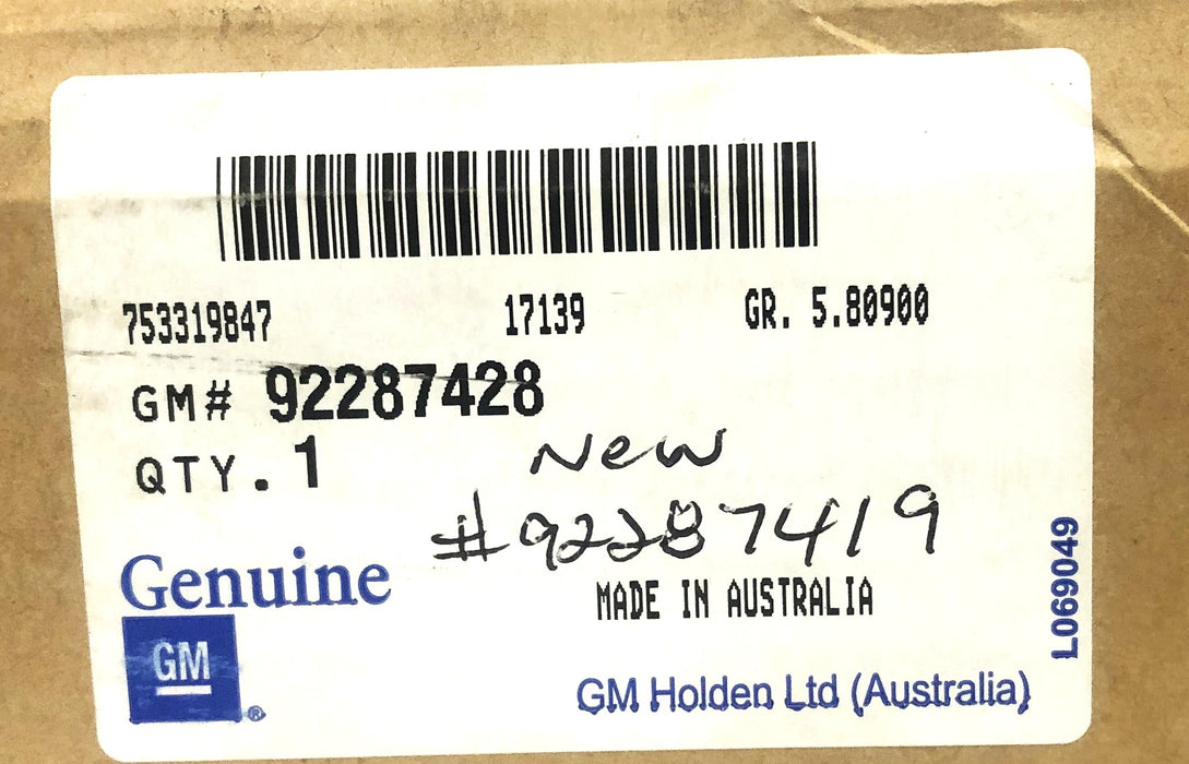 GM Rear Brake Rotor 92287428 NOS