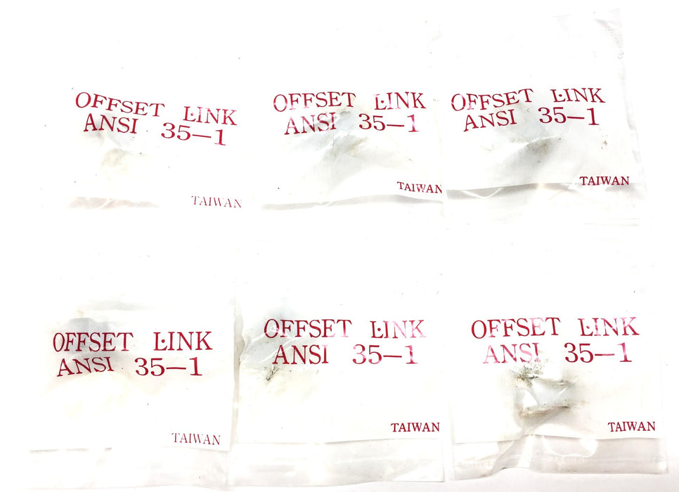 ANSI No. 35-1 Offset Connecting Link [Lot of 6] NOS