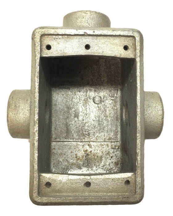 Crouse-Hinds Malleable Cast Iron 3/4" FDT 2 Conduit Box USED