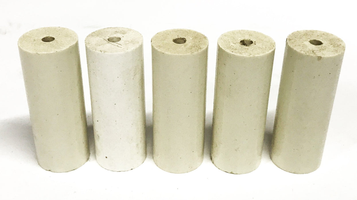 Flynn 2.50 inch x 0.98 inch Ceramic Insulator I-003 [Lot of 5] NOS