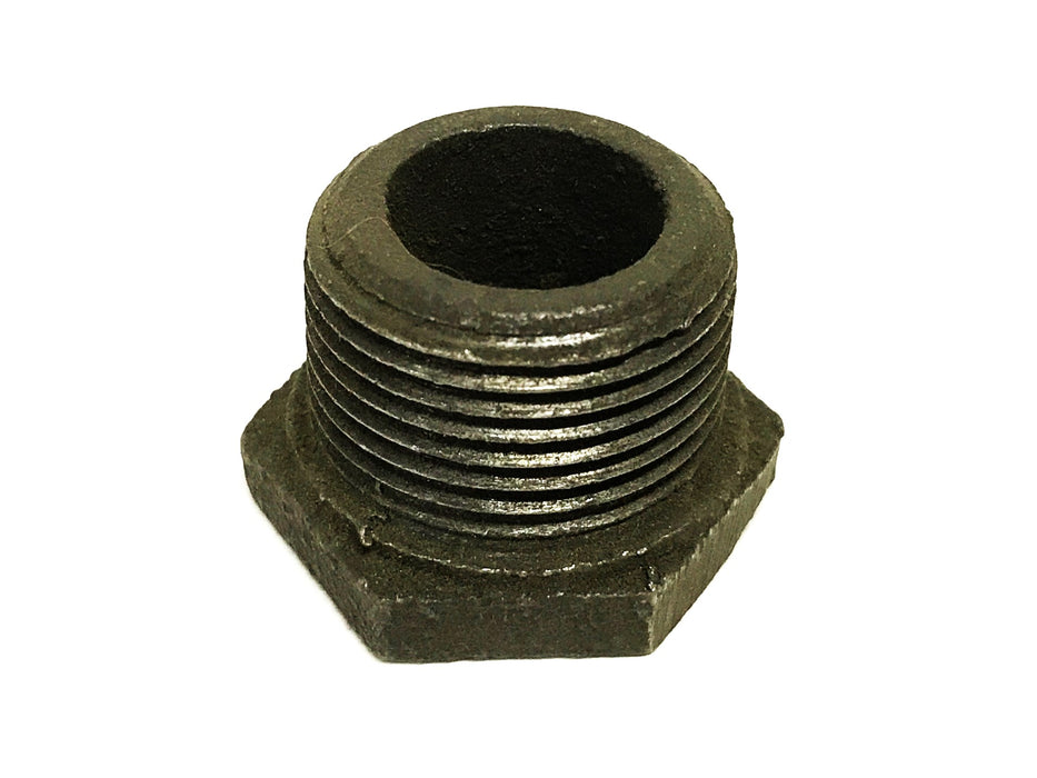 Unbranded 3/4 inch Male x 1/4 inch Female Black Iron Bushing [Lot of 19] NOS