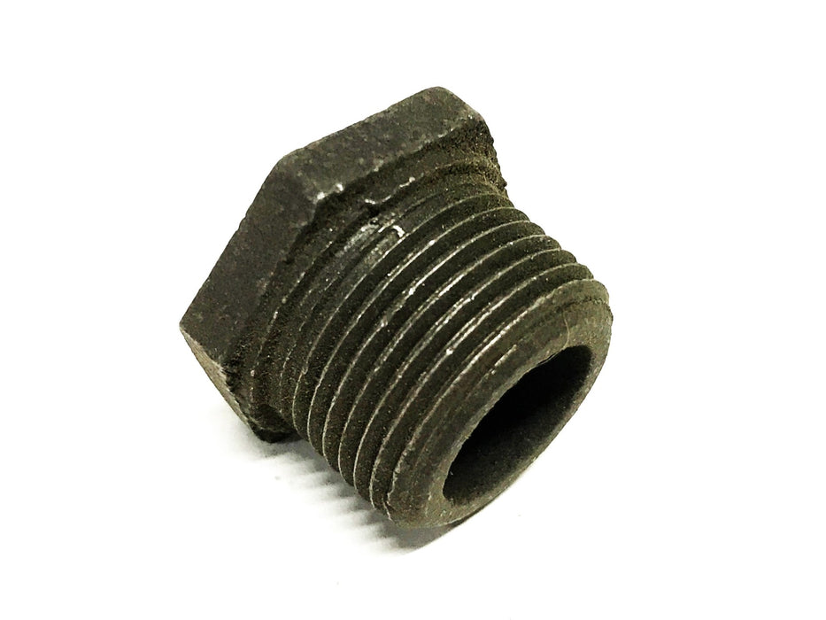 Unbranded 3/4 inch Male x 1/4 inch Female Black Iron Bushing [Lot of 19] NOS
