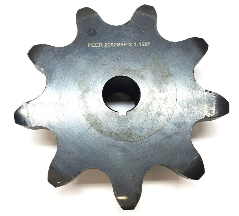 Peer 9-Tooth Double-Pitch Sprocket with Keyway Bore 2082B9F x 1.125" NOS