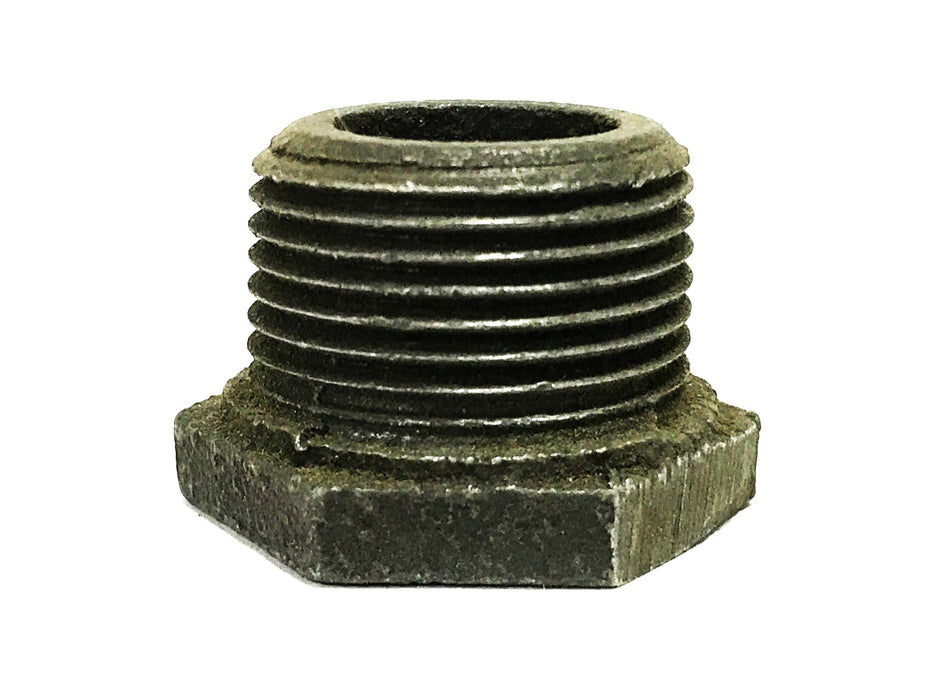 Unbranded 3/4 inch Male x 1/4 inch Female Black Iron Bushing [Lot of 19] NOS