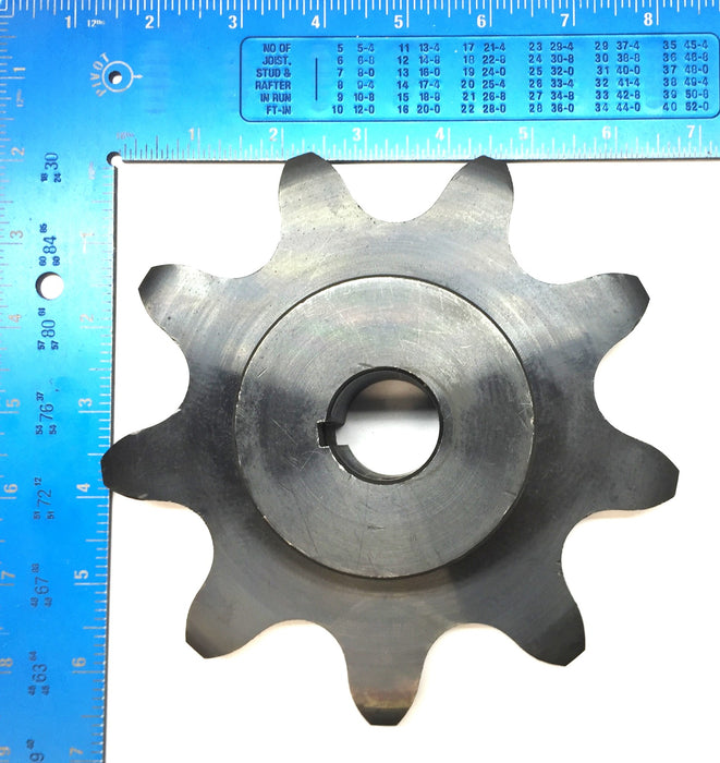 Peer 9-Tooth Double-Pitch Sprocket with Keyway Bore 2082B9F x 1.125" NOS