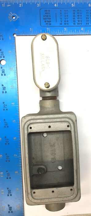 Appleton 1/2" Malleable Cast Iron Unilet Conduit Body Assembly Type FSC USED
