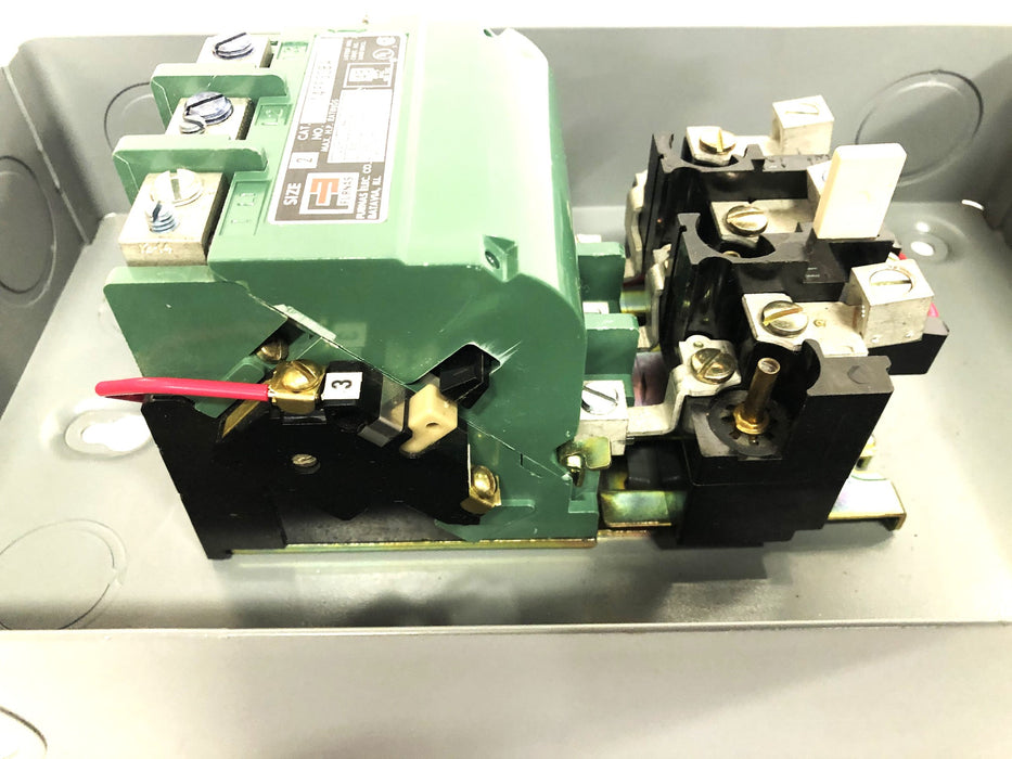 Furnas Size 2 NEMA 1 3 Phase 45 AMP Magnetic Starter 14FF32BA NOS