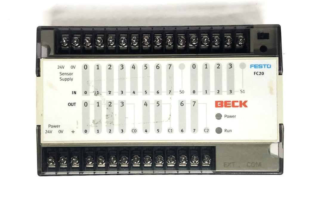 Festo Beck 24V 10W H00-S1.24 Series T4 Controller FEC-FC20-FST 177428 USED