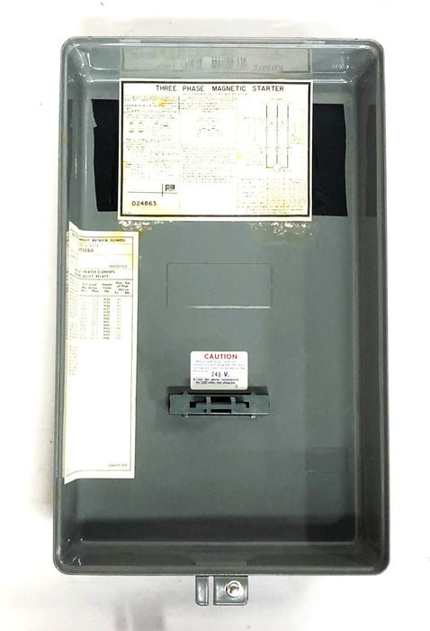 Furnas Size 2 NEMA 1 3 Phase 45 AMP Magnetic Starter 14FF32BA NOS
