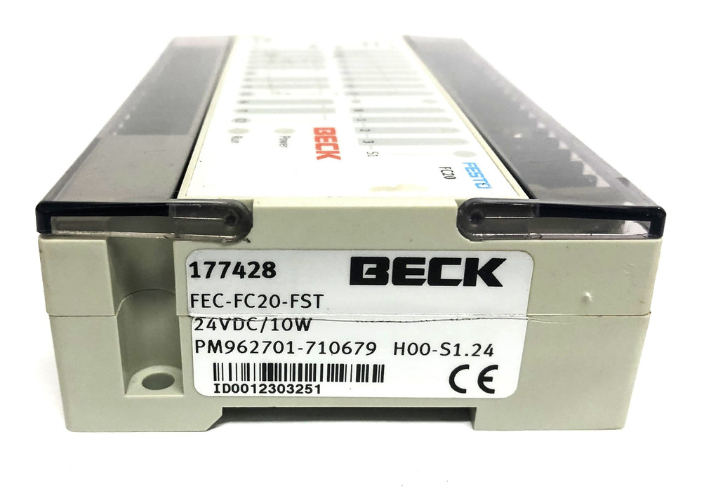 Festo Beck 24V 10W H00-S1.24 Series T4 Controller FEC-FC20-FST 177428 USED