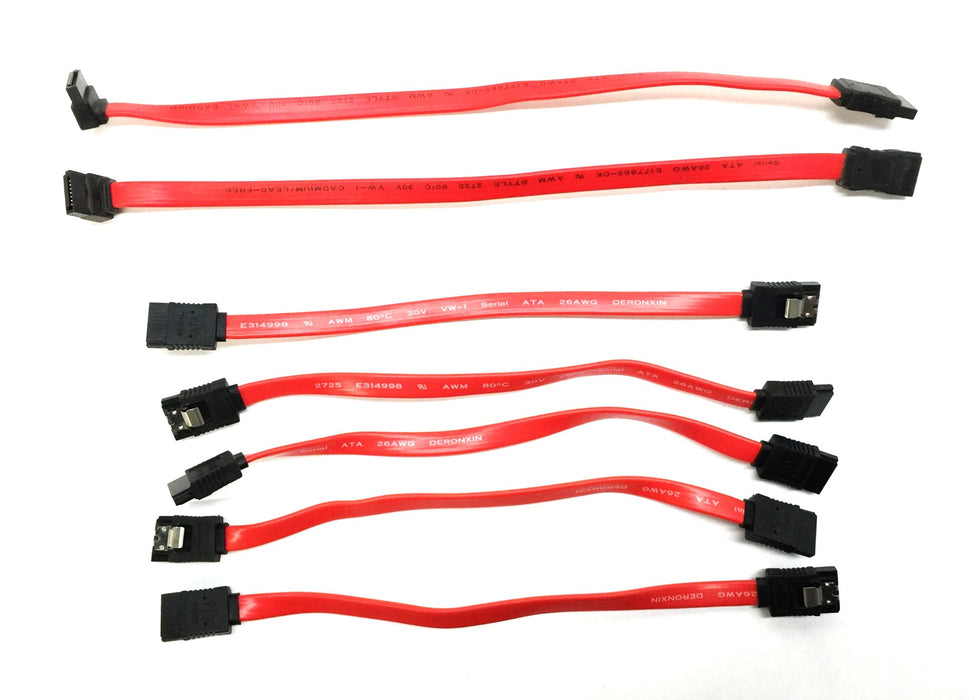 Deronxin Serial ATA 26AWG E1775865-DK (E314998) AWM HD Cable Lot [Lot of 7] USED