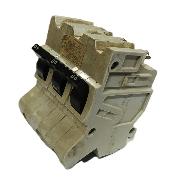 Federal Pioneer 3-Pole 60amp Circuit Breaker LR12188 USED