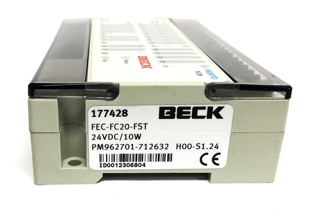 Festo Beck 24V 10W H00-S1.24 Series T9 Controller FEC-FC20-FST 177428 USED