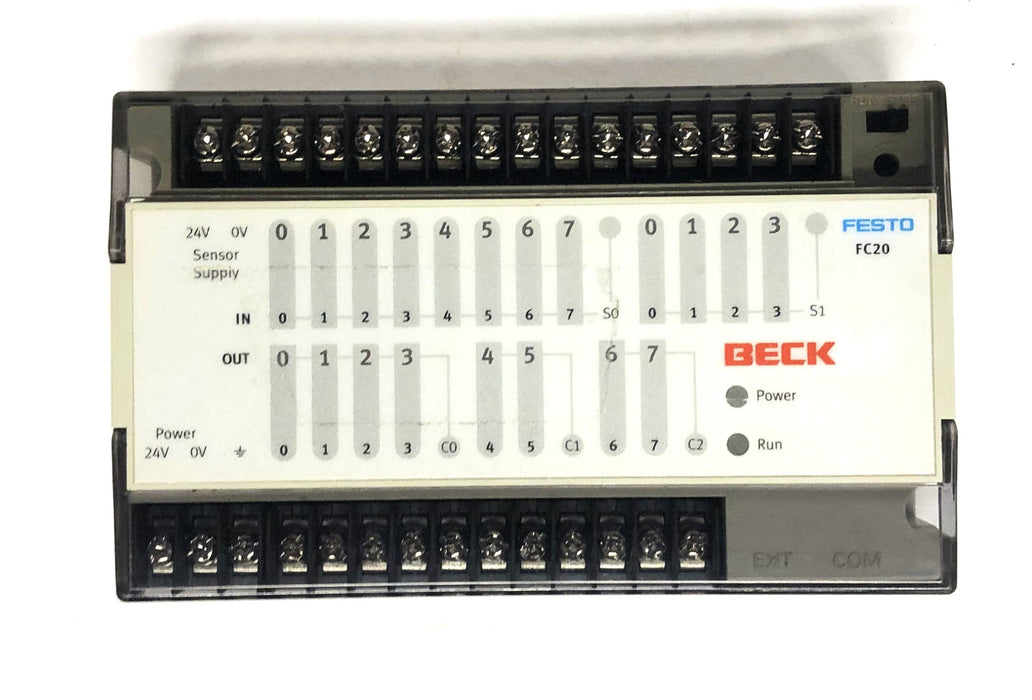 Festo Beck 24V 10W H00-S1.24 Series T9 Controller FEC-FC20-FST 177428 USED