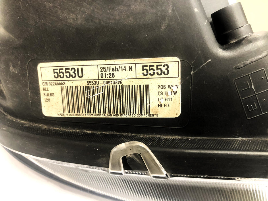 GM Passenger Side Headlamp Assembly 92245553 (5553U) USED