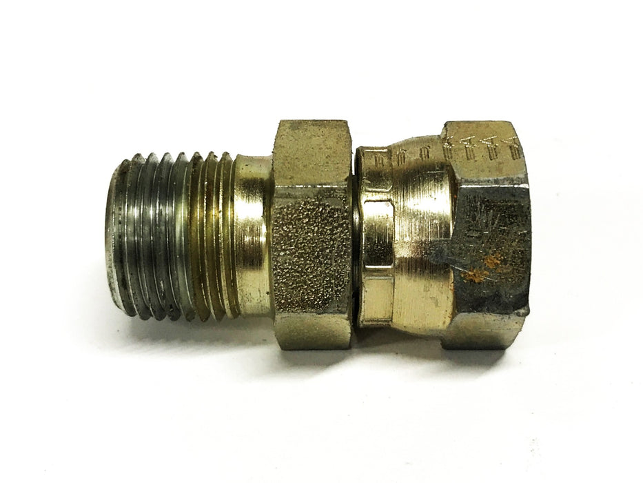 Aeroquip Zinc-plated Steel 1/2 inch Swivel Nut Hose Adapter [Lot of 5] NOS