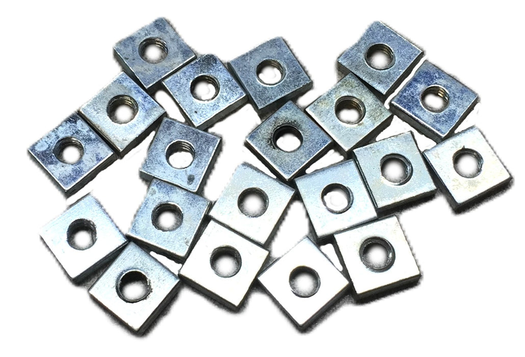 Industrial Spare Steel Square Flat Nut 0X-01993-00-00-04 [Lot of 20] NOS