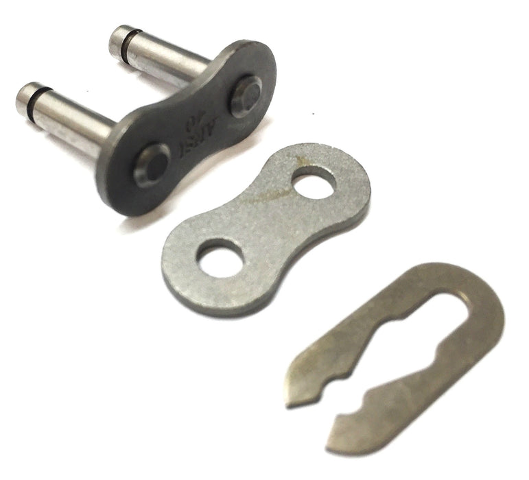 Unbranded Spring Clip Roller Chain Connecting Link ANSI 40-1 [Lot of 10] NOS