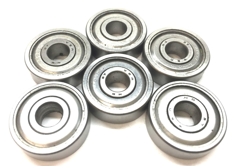 ND Single Row Ball Bearing 77037 [Lot of 6] NOS