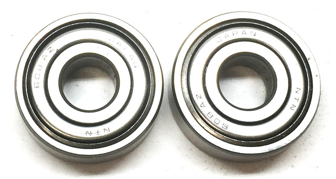 NTN Metal Shielded Ball Bearing (No Box) 608AZ [Lot of 2] NOS