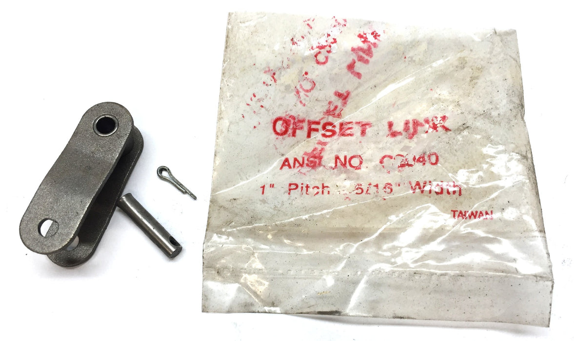 Unbranded Roller Chain 1" Pitch 5/16" Width Offset Link C2040 [Lot of 12] NOS