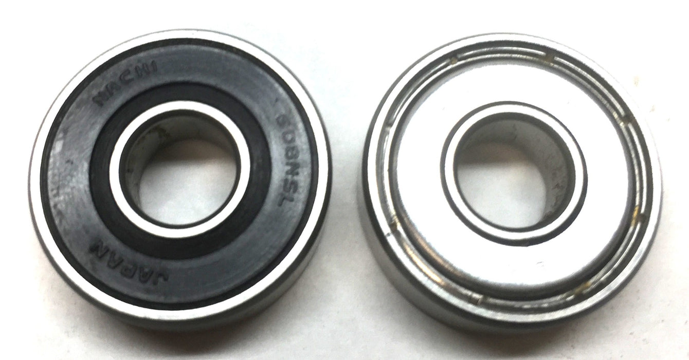 Nachi Dual-Material Shielded Ball Bearing (No Box) 608Z/608NSL [Lot of 2] NOS