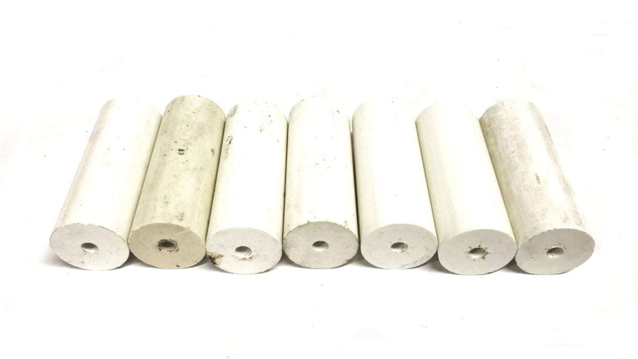 Flynn 2.50 inch x 0.98 inch Ceramic Insulator I-003 [Lot of 7] NOS