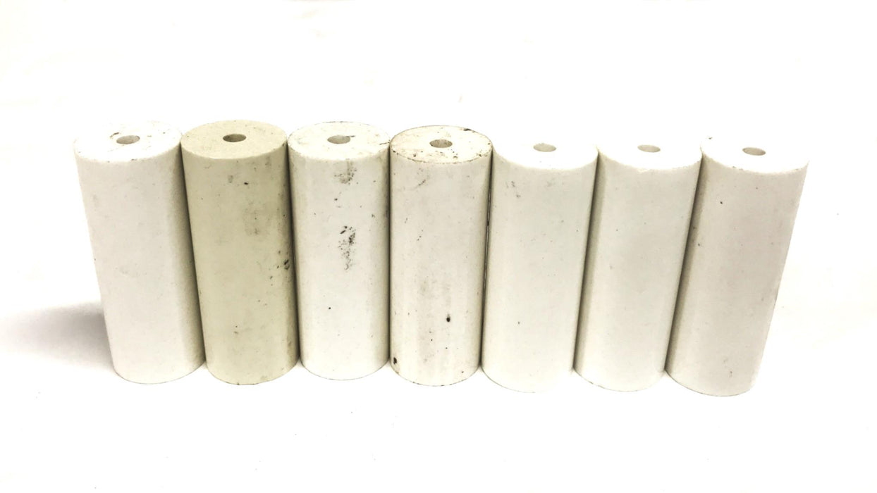 Flynn 2.50 inch x 0.98 inch Ceramic Insulator I-003 [Lot of 7] NOS