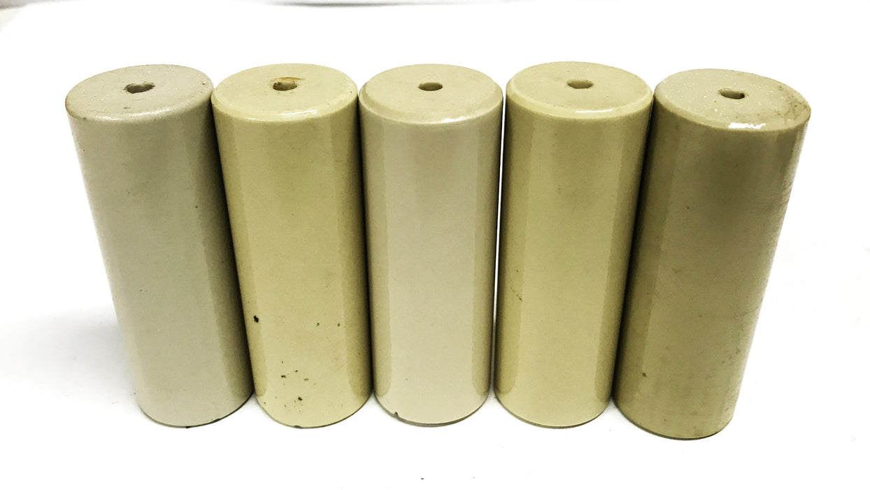 Flynn 3.50 inch x 1.30 inch Ceramic Insulator [Lot of 5] NOS