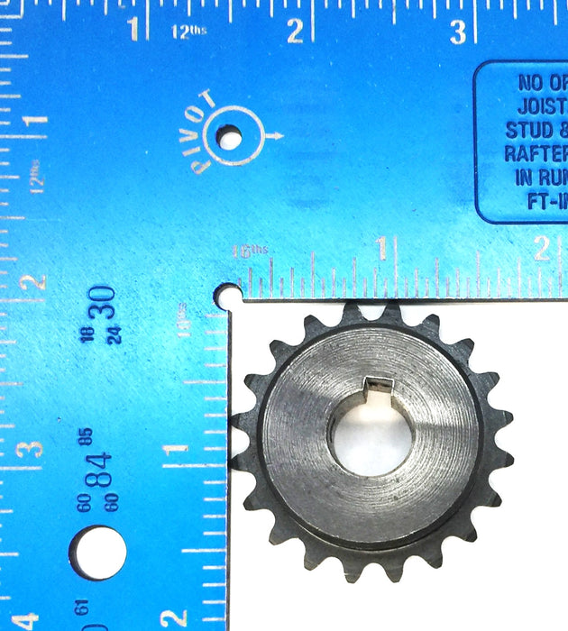 Tri-Clover Single Roller Chain Sprocket with .46" Bore 25B20D NOS