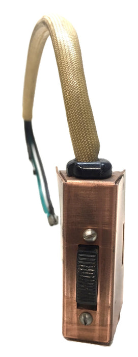 Unbranded 3-Wire Copper Inline Cord Switch USED