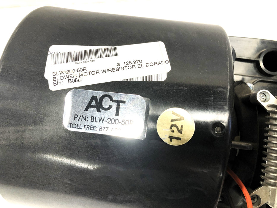 ACT Blower Motor With 12V Resistor BLW20050R NOS