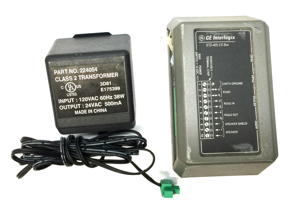 GE Interlogix Input/Output KTD-405 I/O Box w/Power Supply USED