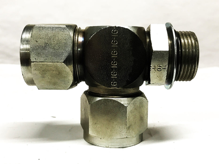 Lenz 1 inch Male x 3/4 inch Female x 3/4 inch Female Tube Fitting Tee NOS