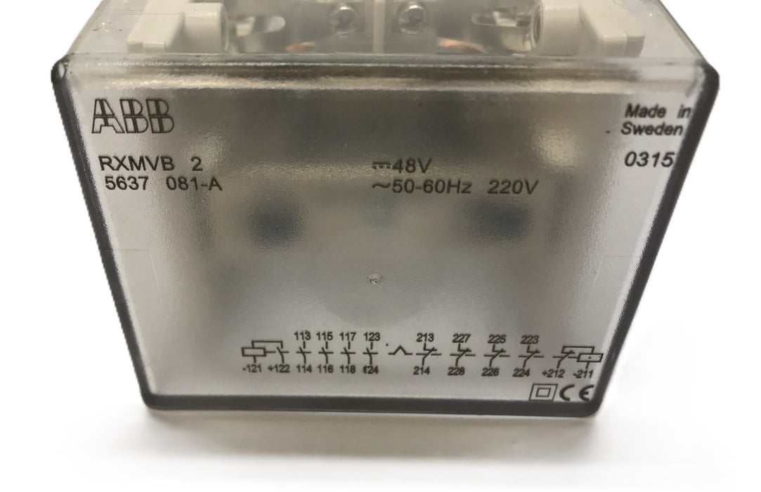 ABB Auxiliary Relay RXMVB2 (5637 081-A) USED