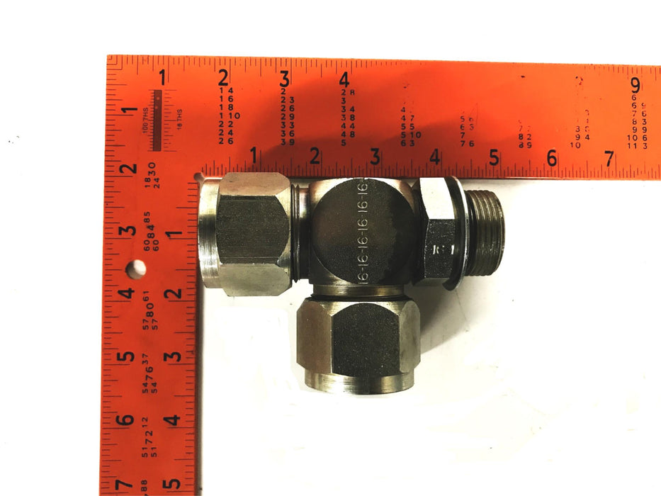 Lenz 1 inch Male x 3/4 inch Female x 3/4 inch Female Tube Fitting Tee NOS